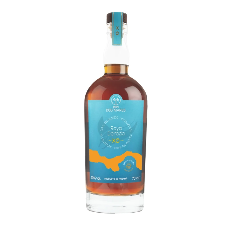 Ron Dos Mares Raya Dorada XO | Minimum 10 Year Old Panama Rum | Tawny Port Cask Finish | XO Collection | 40% ABV 70cl