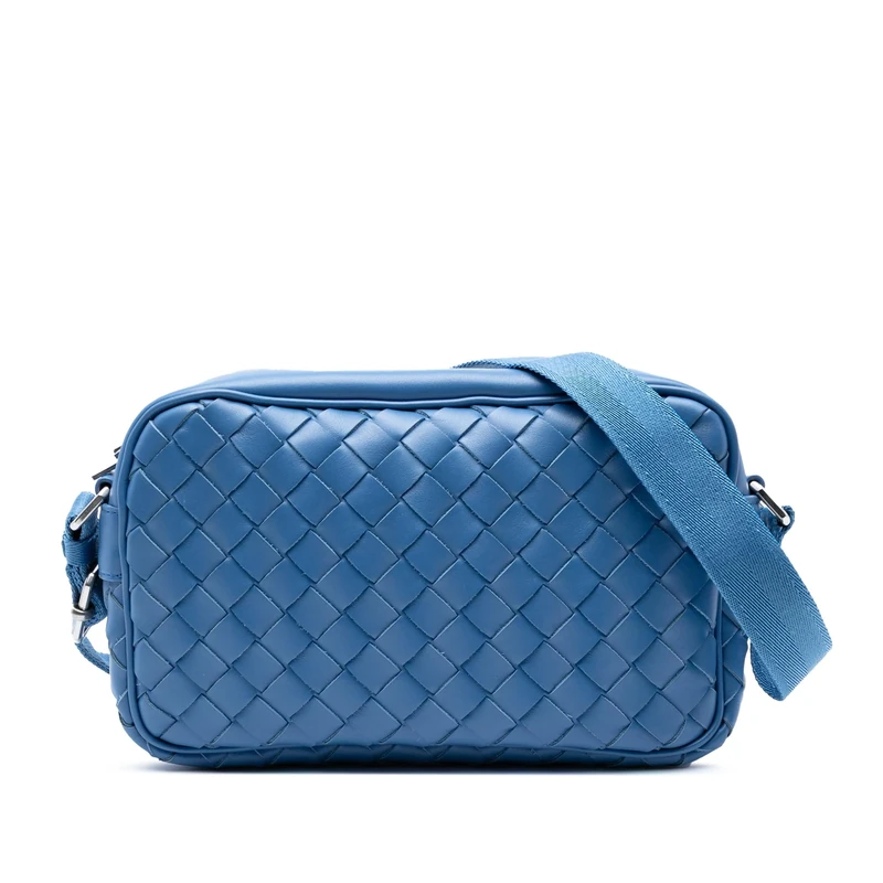 Bottega Veneta Pre-Loved Small Nappa Intrecciato Camera Bag Crossbody - Image 1