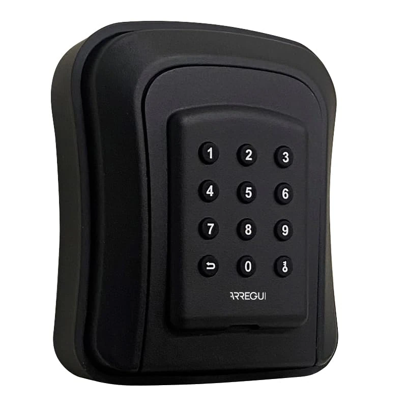 ARREGUI Access SEG016N Key Safe Box with App Opening or Keypad Code | Outdoor Key Safe | Ideal Wall Key Finder Airbnb and Tourist Apartments | Black