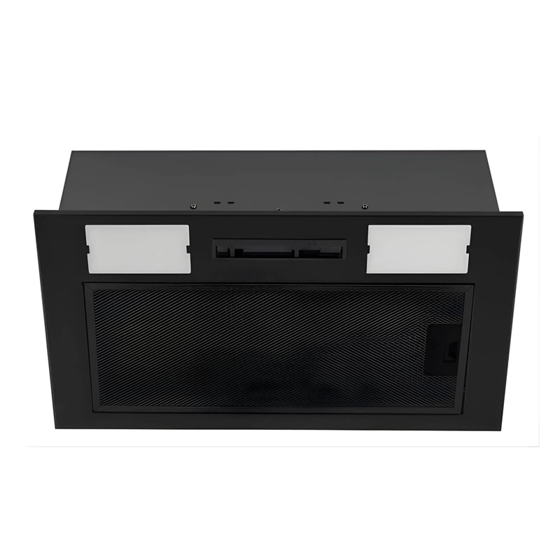 SIA UC52BL 52cm Black Built In Integrated Cupboard Canopy Cooker Hood Extractor Fan