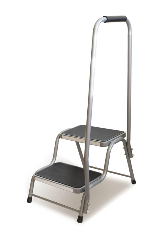 Maypole Steel Double Step With Handrail for Ideal for Caravans Motorhomes General Use