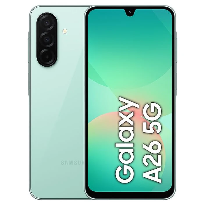 Samsng Galaxy A06 5G 4GB RAM, 128GB Storage | 50MP Dual Camera | 4 Gen OS Upgrades | IP54 Rating | Voice Focus (Light Green)
