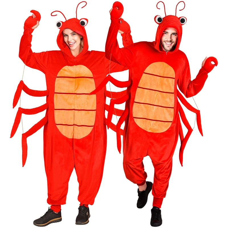 W WIDMANN MILANO Red Lobster Jumpsuit - Adult Animal Costume
