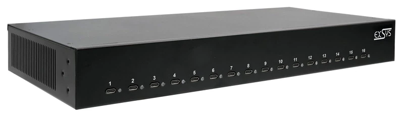EXSYS EX-11017 16 Ports 1008W USB-C High Power Charging Station