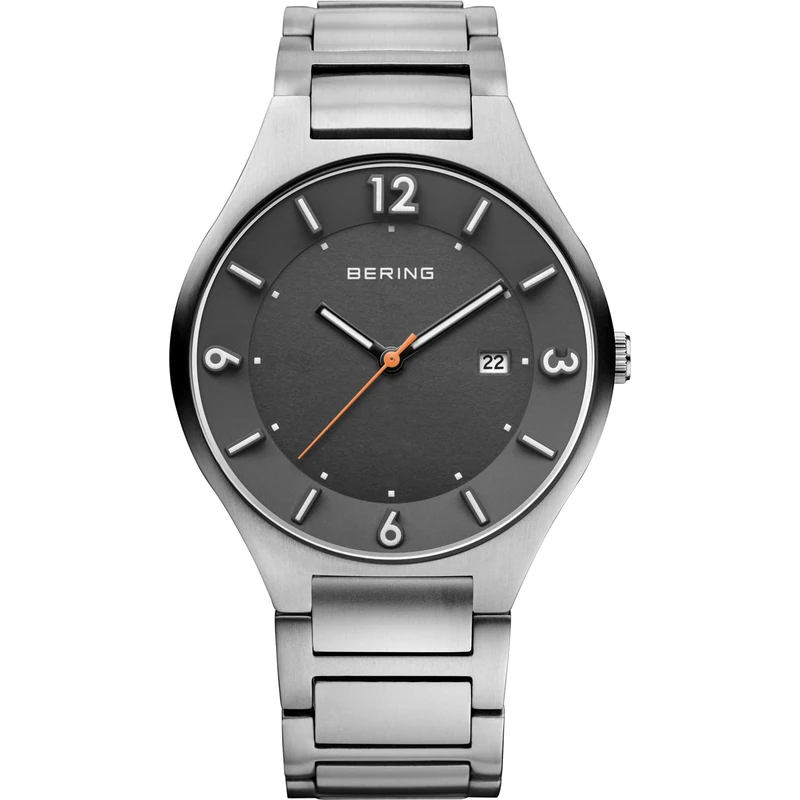 Bering Men's Analogue Quartz Watch Band with Titanium Elements Strap 14440-777-Q