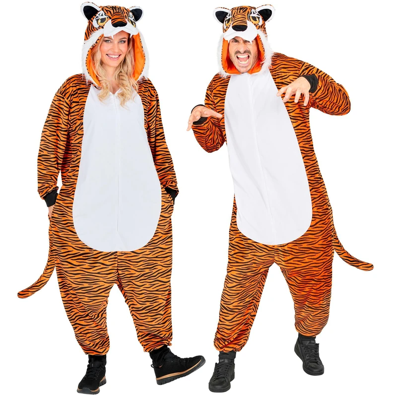 W WIDMANN MILANO Tiger Orange Jumpsuit - XXL Costume