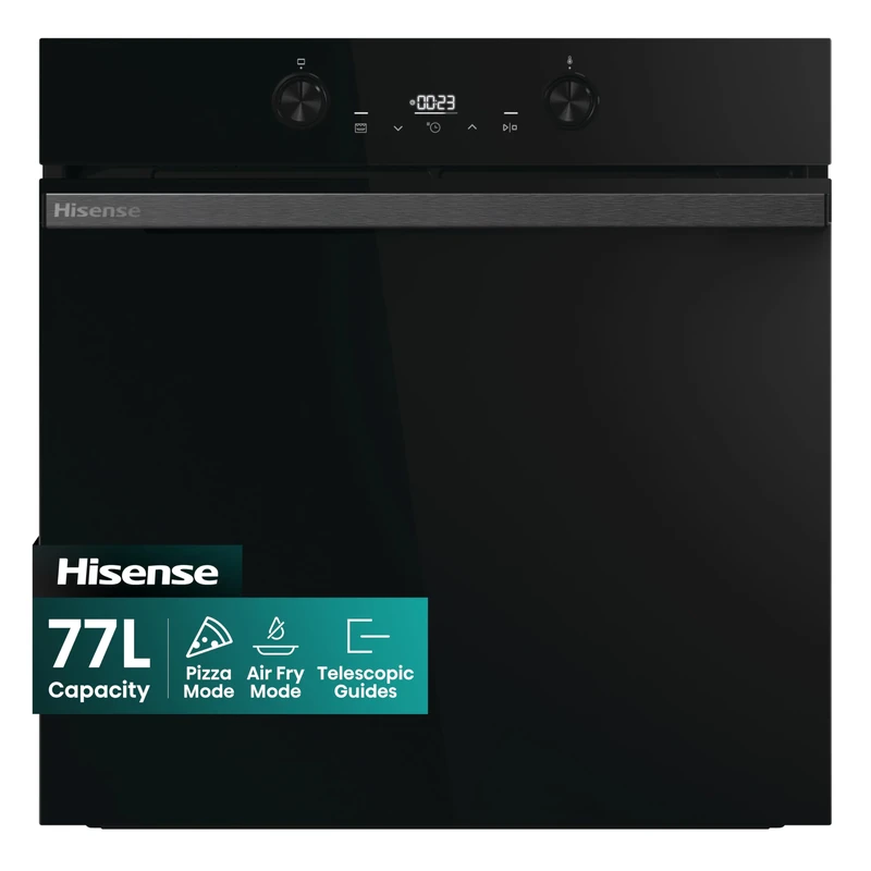 Hisense Hi4 BlackLine BI64223ADBGUK Built In Electric Single Oven - Jet Black - A Rated