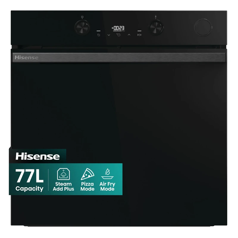 Hisense Hi4 BlackLine 77L BSA66226ADBGUK Built-In Electric Single Oven with Air Fry - Black - A Rated