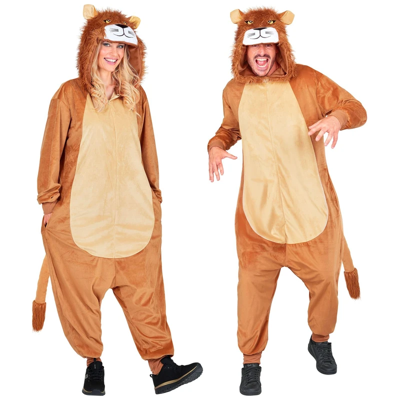 W WIDMANN MILANO Lion Jumpsuit, Brown, XXL