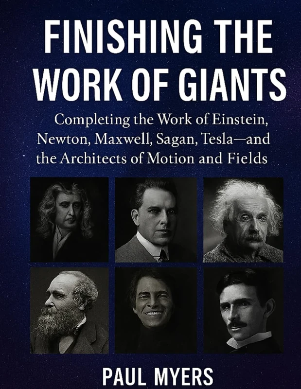 Finishing The Work of Giants: Completing the Work of Einstein, Newton, Maxwell, Sagan, Tesla—and the Architects of Motion, and Fields.