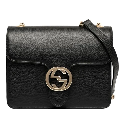 Gucci Pre-Loved Small Dollar Calfskin Interlocking G Crossbody