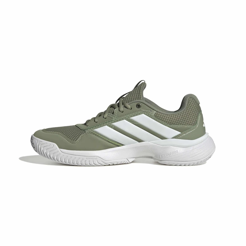 adidas Men's Gamecourt 3 Tennis Shoes, Tent Green/FTWR White/FTWR White, 9 UK
