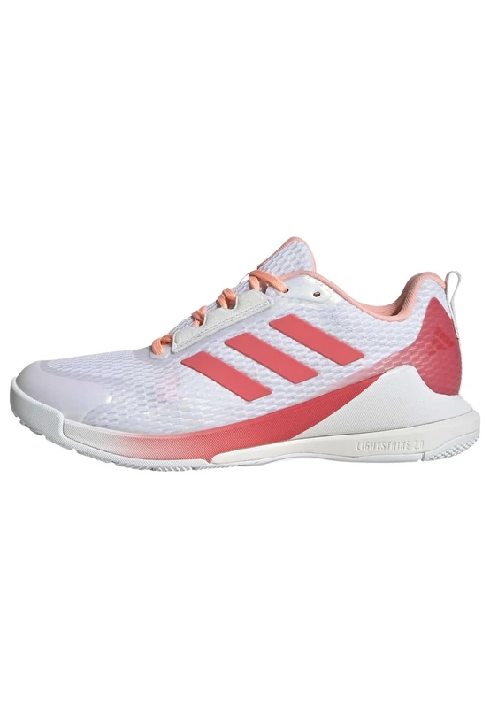 adidas Women's Novaflight 2 Indoor Shoes, FTWR White/Pure Turbo/core White, 4.5 UK