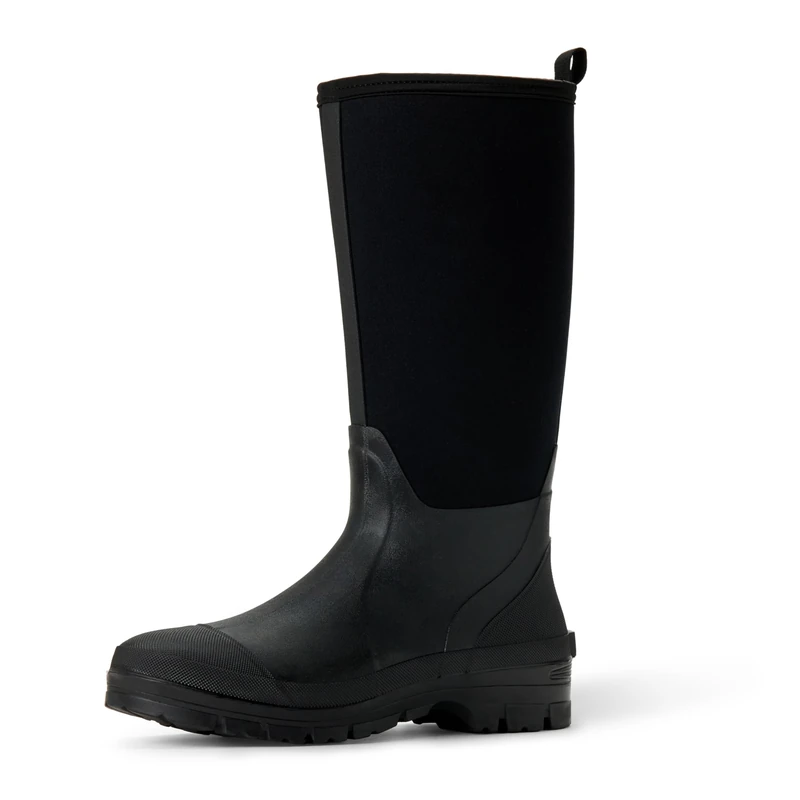Amazon Essentials Men's Waterproof Neoprene Wellington Boots, Black, 7 UK