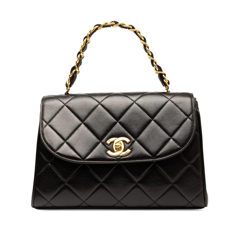 Chanel Pre-Loved CC Quilted Lambskin Handbag