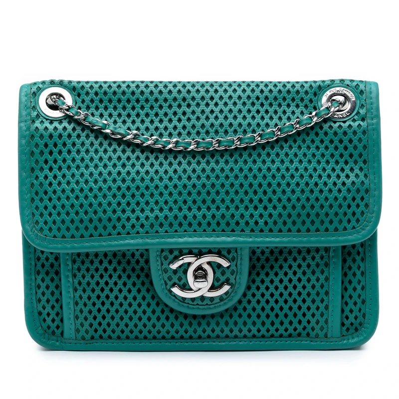 Chanel Pre-Loved Small Perforated Calfskin Up In The Air Flap