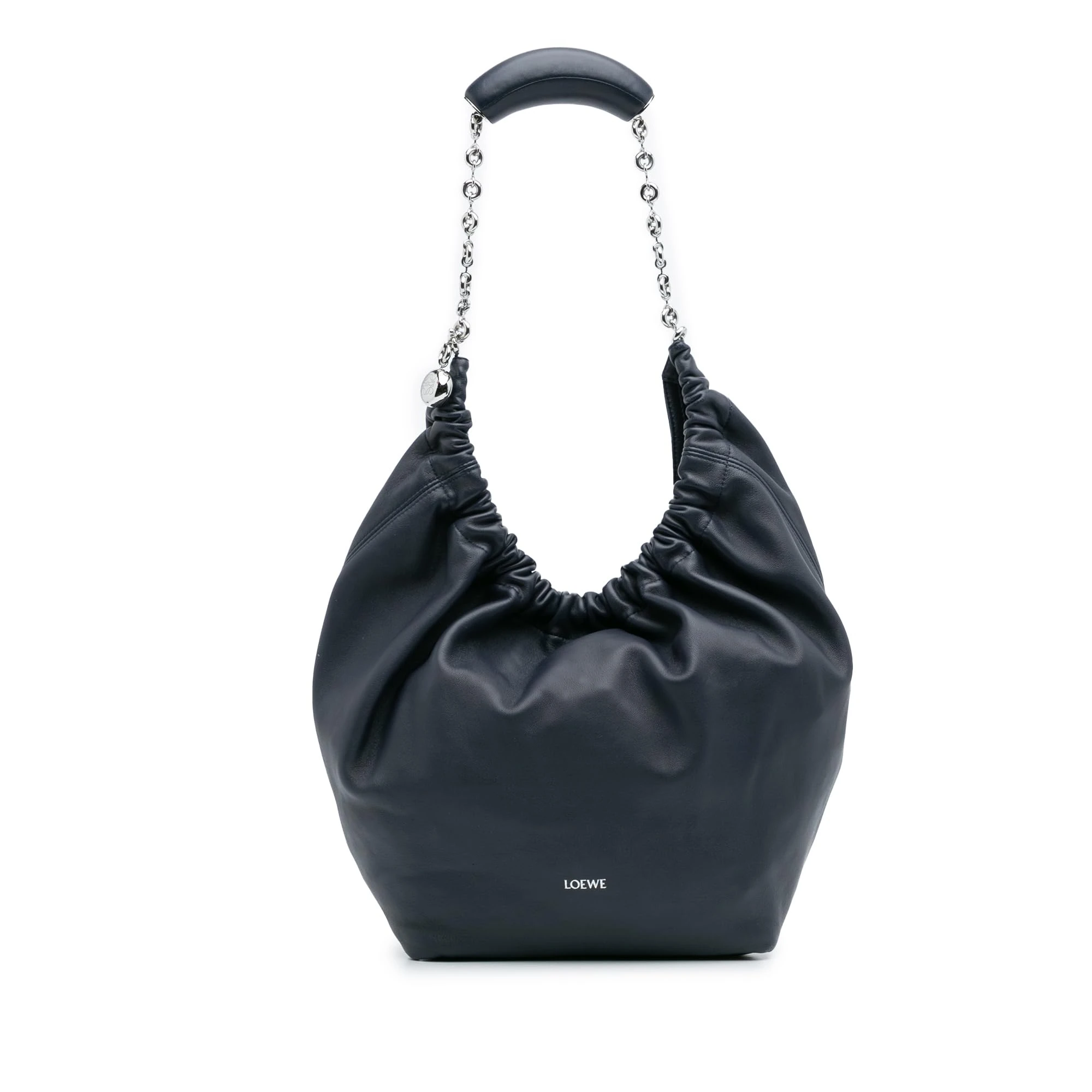 LOEWE Pre-Loved Small Mellow Nappa Lambskin Squeeze Bag