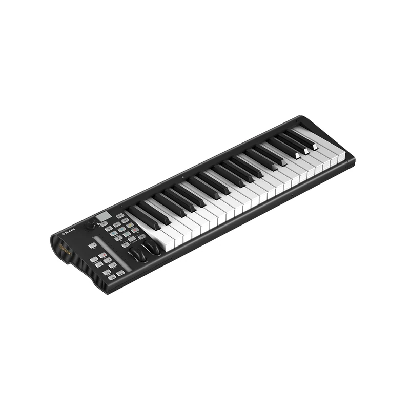 Icon Pro Audio Artist 37X USB-MIDI keyboard controller with 37 keys, DAW integration, and LED touch faders for studio and production