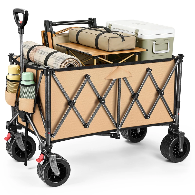 YEAUPE PRO Handcart Foldable, Black, 180L