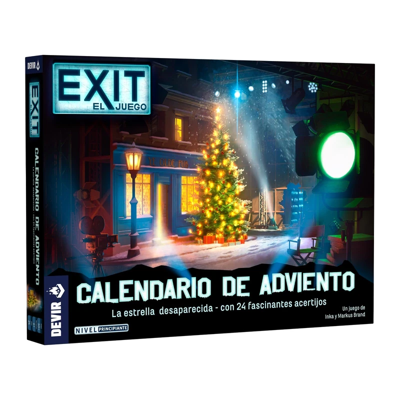 Devir Exit: The Missing Star Advent Calendar | Christmas Escape Room Game | 24 Riddles | Mysterious Adventure in Los Angeles | Family Cooperative Game