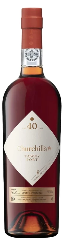 Churchills 40 Year Old Tawny Port – Douro DOC – Rich Complex Tawny Fortified Wine – (1 x 0.75L) 19.5% ABV