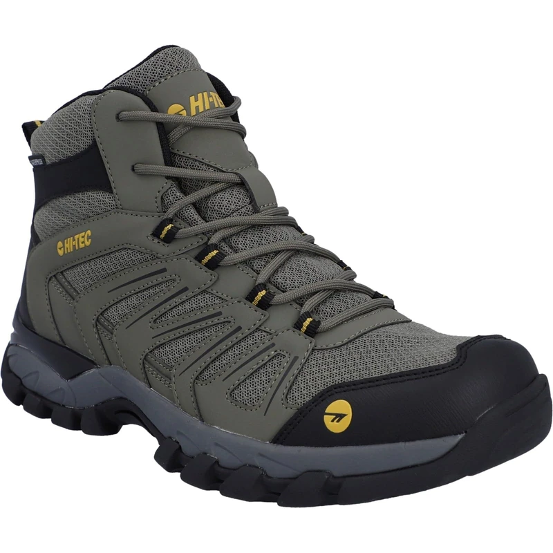 Hi-Tec Men Campana Mid WP Hiking Boots, Olive, 8