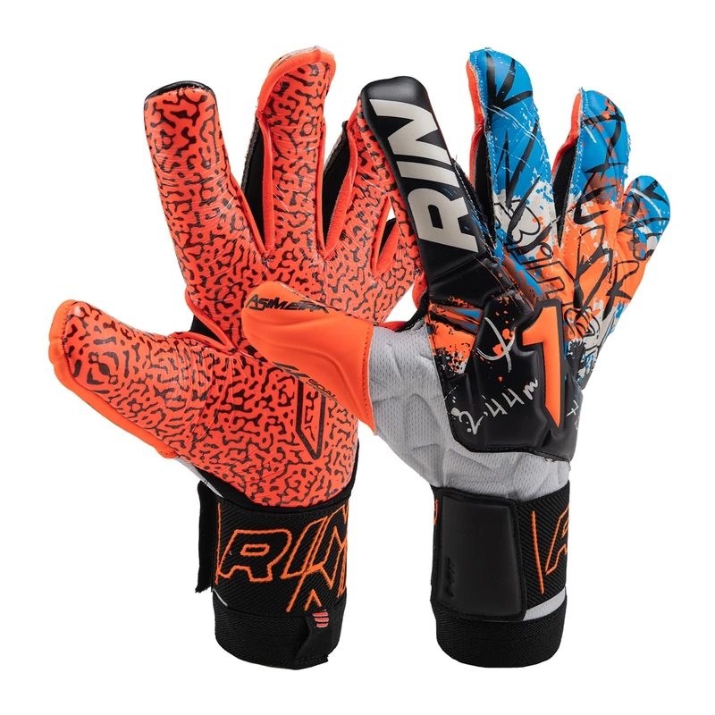 Rinat Asimetrik SGR Adult Unisex Goalkeeper Gloves B/N Size 7 - Image 1