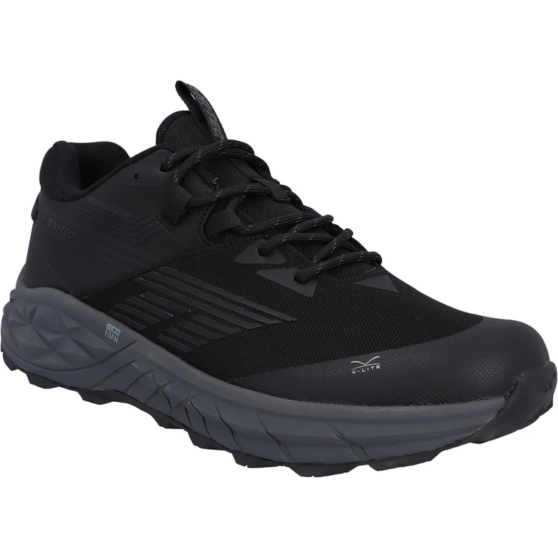 Hi-Tec Men Fuse Trail Low Mens WP Hiking Shoes, Black, 9