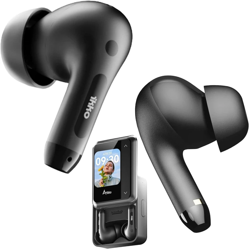 Ikko Active Buds TWS AI Smart Earphones: Headphones with Noise Cancellation, Bluetooth Connection, Instant Translator Function, 4G Dual Sim, Wifi,Up to 30 Hours of Autonomy, ChatGPT, AppSore