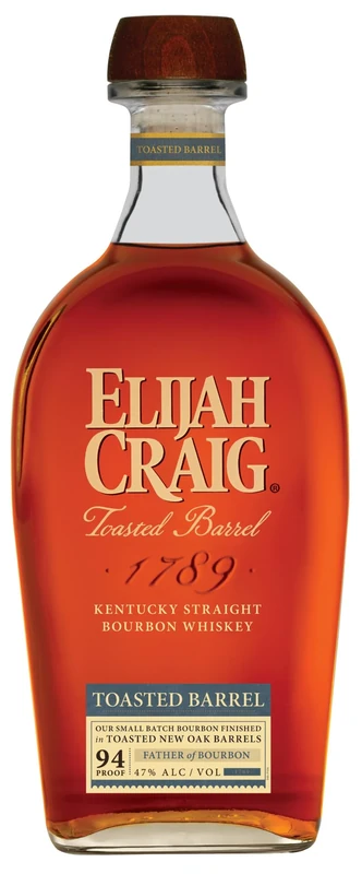 Elijah Craig Toasted Barrel Bourbon Whiskey | 70cl | 47% ABV | Award Winning | Elijah Craig Small Batch finished in Toasted New Oak Barrels | Kentucky Straight Bourbon Whiskey