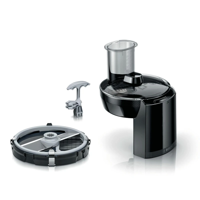 Bosch MUZS68CC Cube Cutter, Accessories for Food Processor Series 2 and 4 (Type Number MUM5xxx, MUMS2xxx), Even Cube, Cube Insert 9 mm, Includes Grid Cleaner, Black