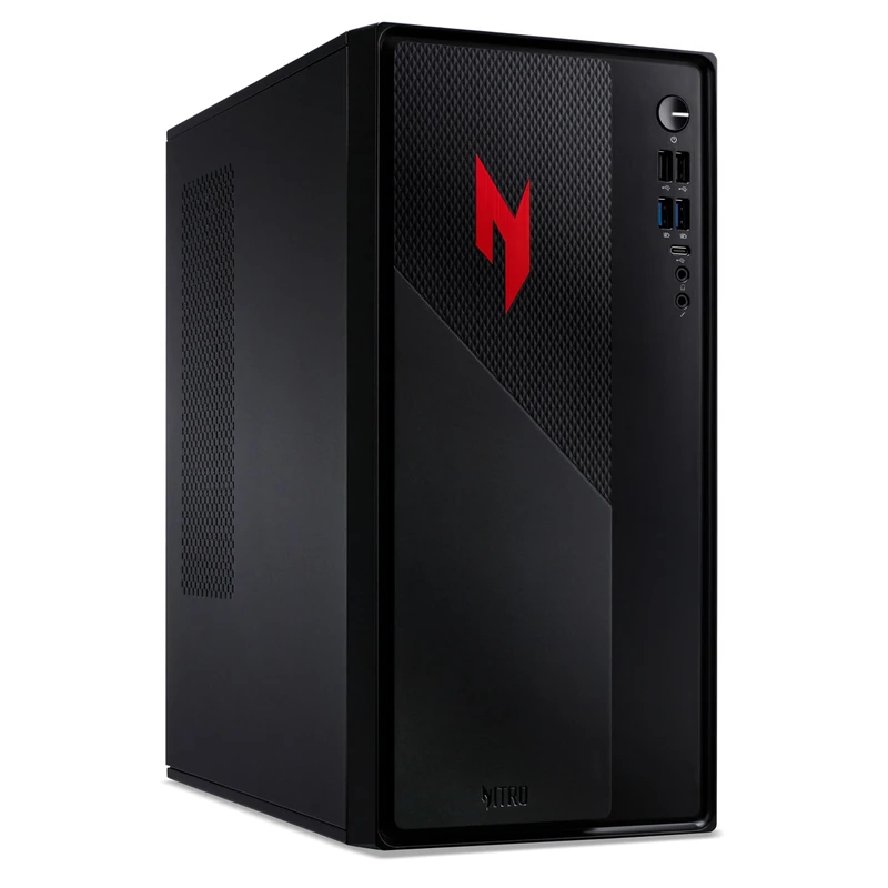 acer Nitro N20 Gaming Desktop PC - Intel Core 5-210H, 16GB, 512GB SSD, Nvidia GeForce RTX 5060, No Display, Windows 11, Black