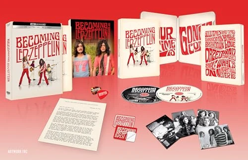 Becoming Led Zeppelin 4K UHD SteelBook Collector’s Edition [Blu-ray] [Region Free] - Image 1