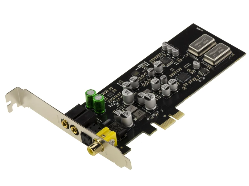 KALEA-INFORMATIQUE CMedia CM108AH Dual DAC and ADC PCIe x1 HiFi Digital Sound Card with Micro Booster, PLL and Regulator