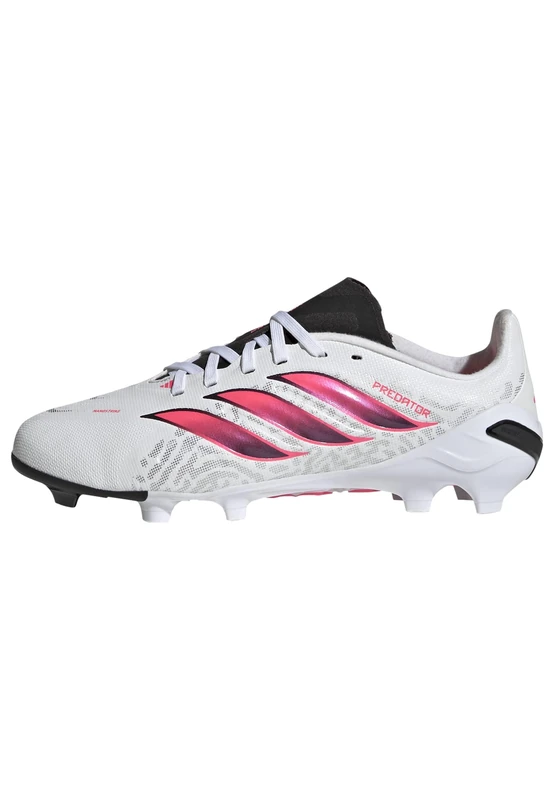 adidas Unisex League Firm Ground Football Boots Kids Shoes, FTWR White/Solar Turbo/core Black, 2 UK