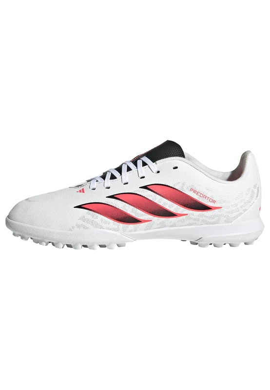 adidas Unisex Club Turf Football Boots Kids Shoes, FTWR White/Solar Turbo/core Black, 5 UK