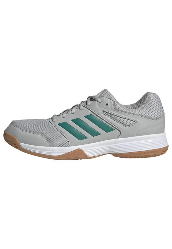 adidas Men's Speedcourt Mens Indoor Shoes, Grey Two/Equipment Green/FTWR White, 11 UK