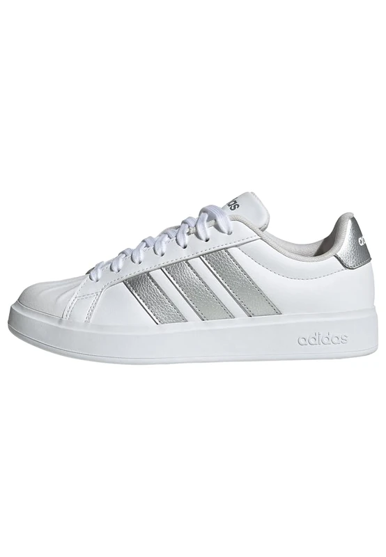 adidas Women's Streettalk Shoes, FTWR White/Silver Met./FTWR White, 6 UK - Image 1