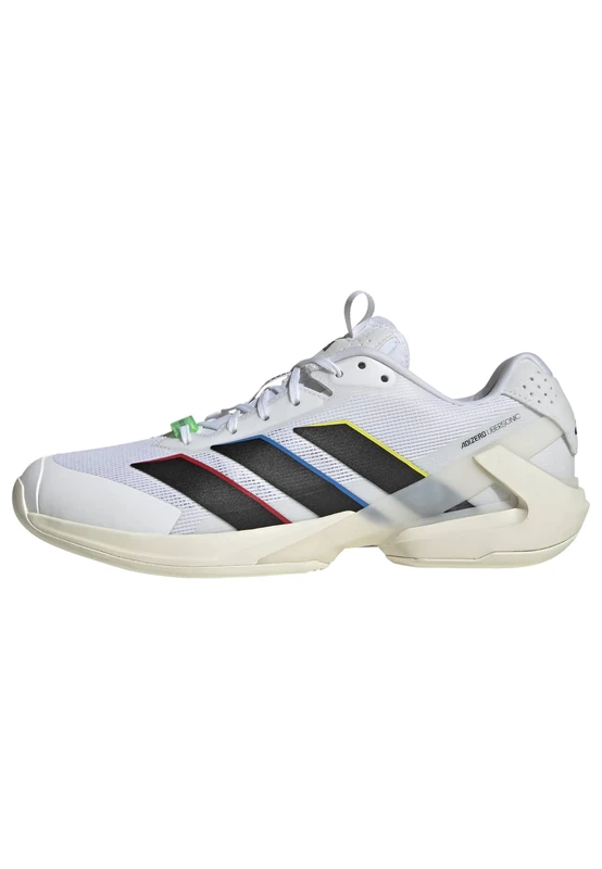adidas Men's Adizero Ubersonic 5 Tennis Shoes, FTWR White/core Black/Cream White, 12.5 UK