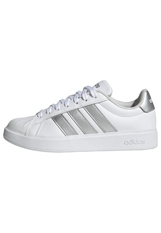 adidas Women's Streettalk Shoes, FTWR White/Silver Met./FTWR White, 4.5 UK