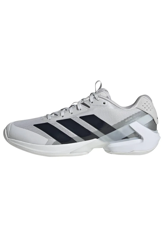 adidas Men's Adizero Ubersonic 5 Tennis Shoes, Dash Grey/Aurora Ink/tech Grey met., 12 UK