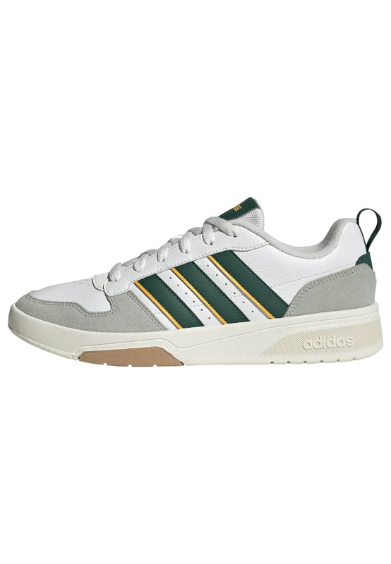 adidas Men's Courtwave Shoes, core White/Collegiate Green/Crew Yellow, 7.5 UK