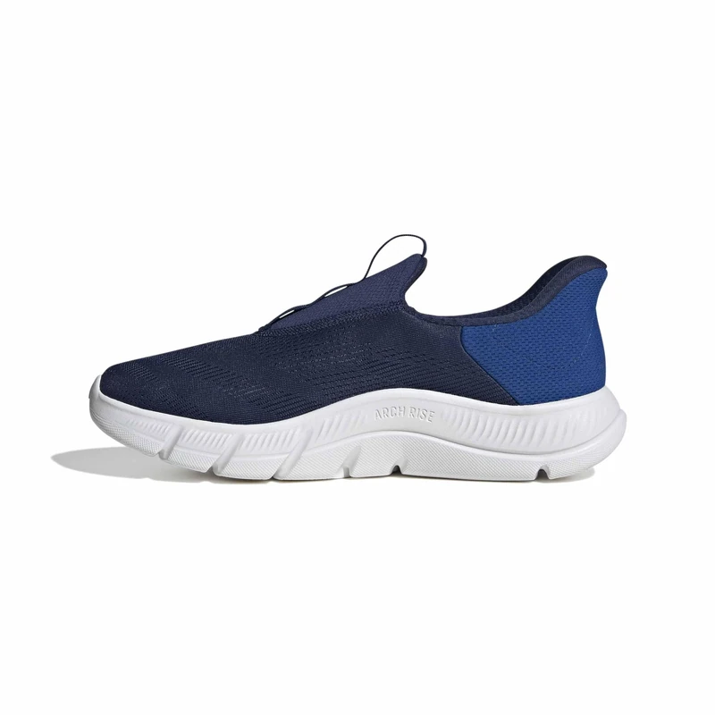 adidas Men's Cloudfoam Flex Slip On Shoes, Dark Blue/FTWR White/Collegiate Royal, 7.5 UK