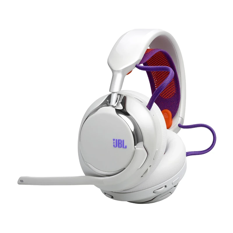 JBL Quantum 950 Wireless Bluetooth Gaming Headset with JBL Quantum Spatial Sound, Noise Cancelling Mic, USB-C Cable, 45H Battery Life and Replaceable Parts, Multiplatform Compatibility, White