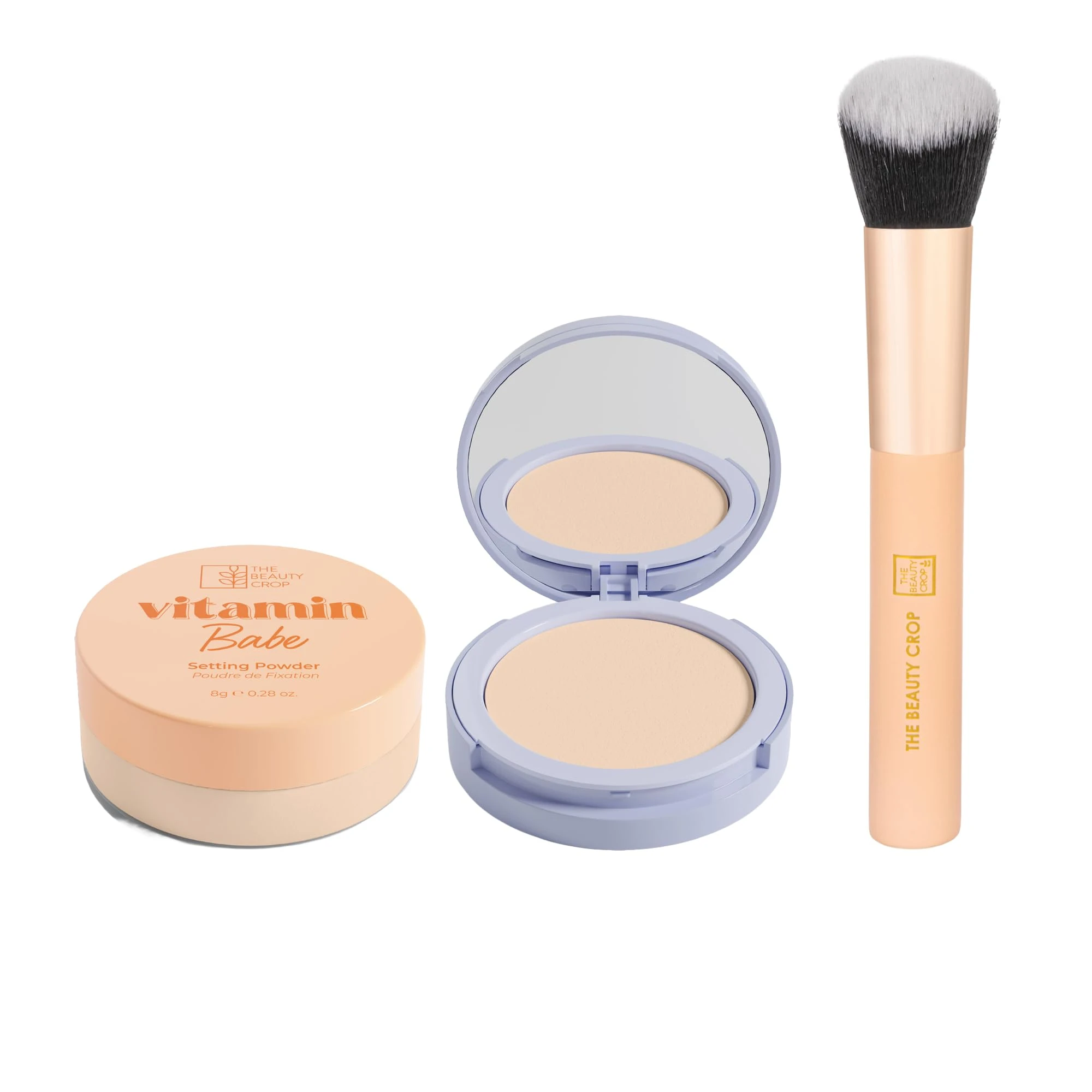The Beauty Crop Setting Powder + PoreFilter Pressed Powder Duo - Talc-Free - Fair
