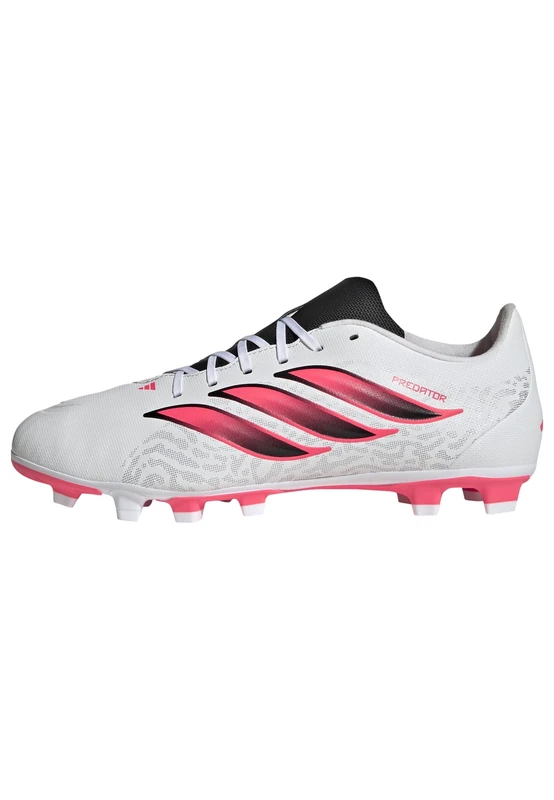 adidas Unisex Predator Club Firm Ground/Multi Ground Football Boots Shoes, FTWR White/Solar Turbo/core Black, 7 UK