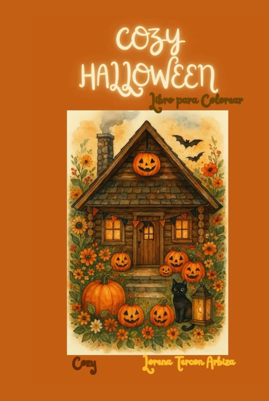 Cozy Halloween: Libro para Colorear
