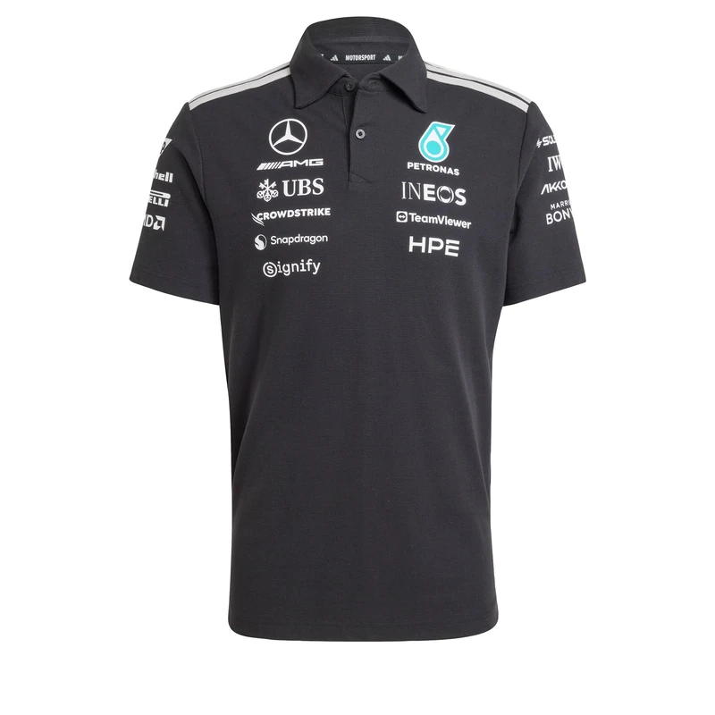 adidas Men Mercedes - amg Petronas Formula 1 Team Engineers Polo Black xs