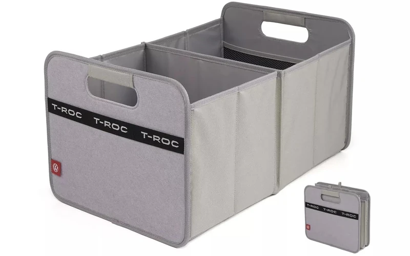 Volkswagen Original Zubehör Folding Box, Polyester, Grey, 50 x 32 x 27.5 cm, Compact Foldable