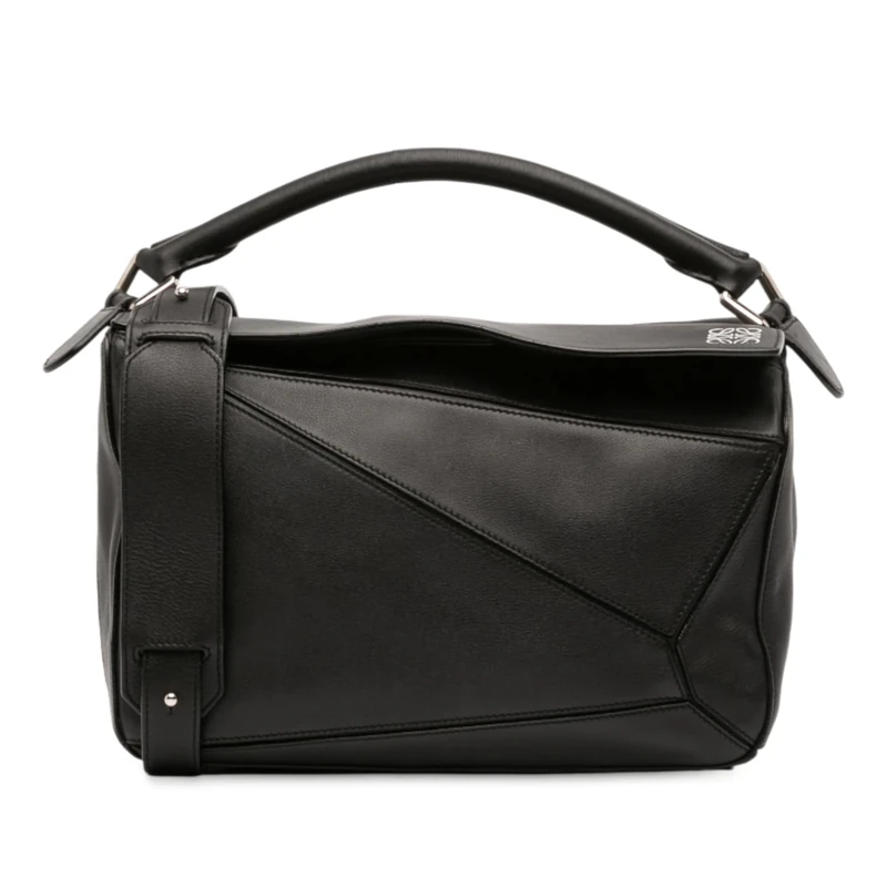 LOEWE Pre-Loved Medium Calfskin Puzzle Satchel